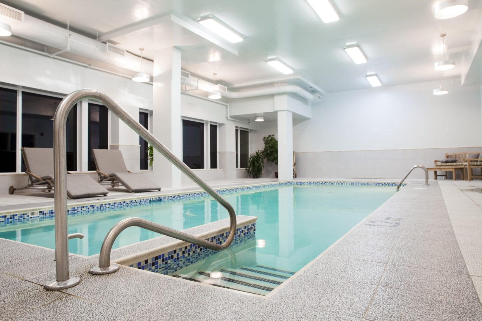 Private Pool Stairs